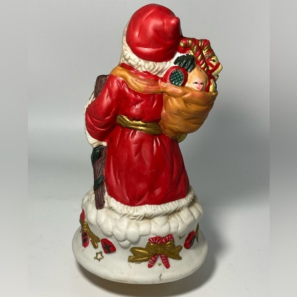 Vintage Porcelain Musical Santa 7 1/4” - Picture 3 of 4